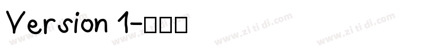 Version 1字体转换